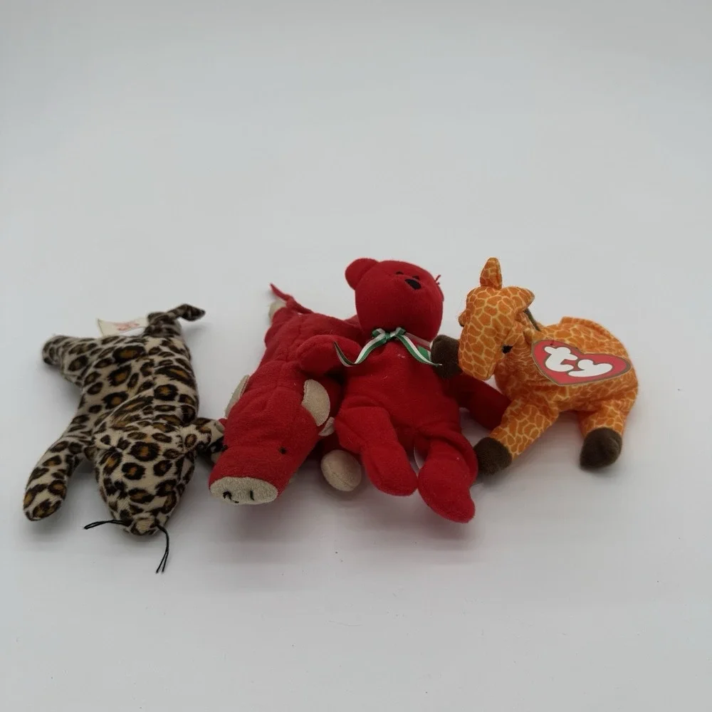 Ty‎ Beanie Babies Teenie Lot Freckles Snort Osito Twigs McDonalds 1995–1999 VTG